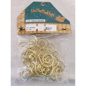NEW Gerson Gold S Hooks Ornament Hangers 24 Pack - Set of 3 - 72 Total